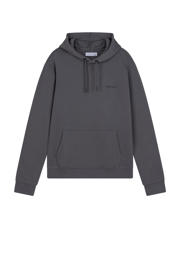 thumbnail: Grijze jongens Ambique sweater met logo dessin, lange mouwen, capuchon en geribde boorden