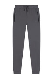 thumbnail: Grijze jongens Ambique slim sweatpant van katoen met regular waist, elastische tailleband met koord en logo dessin