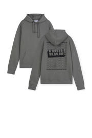 thumbnail: Grijs, groen en zwarte jongens Ambique sweater met backprint, lange mouwen en capuchon