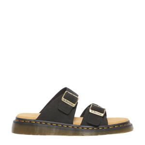 Josef  suède slippers zwart