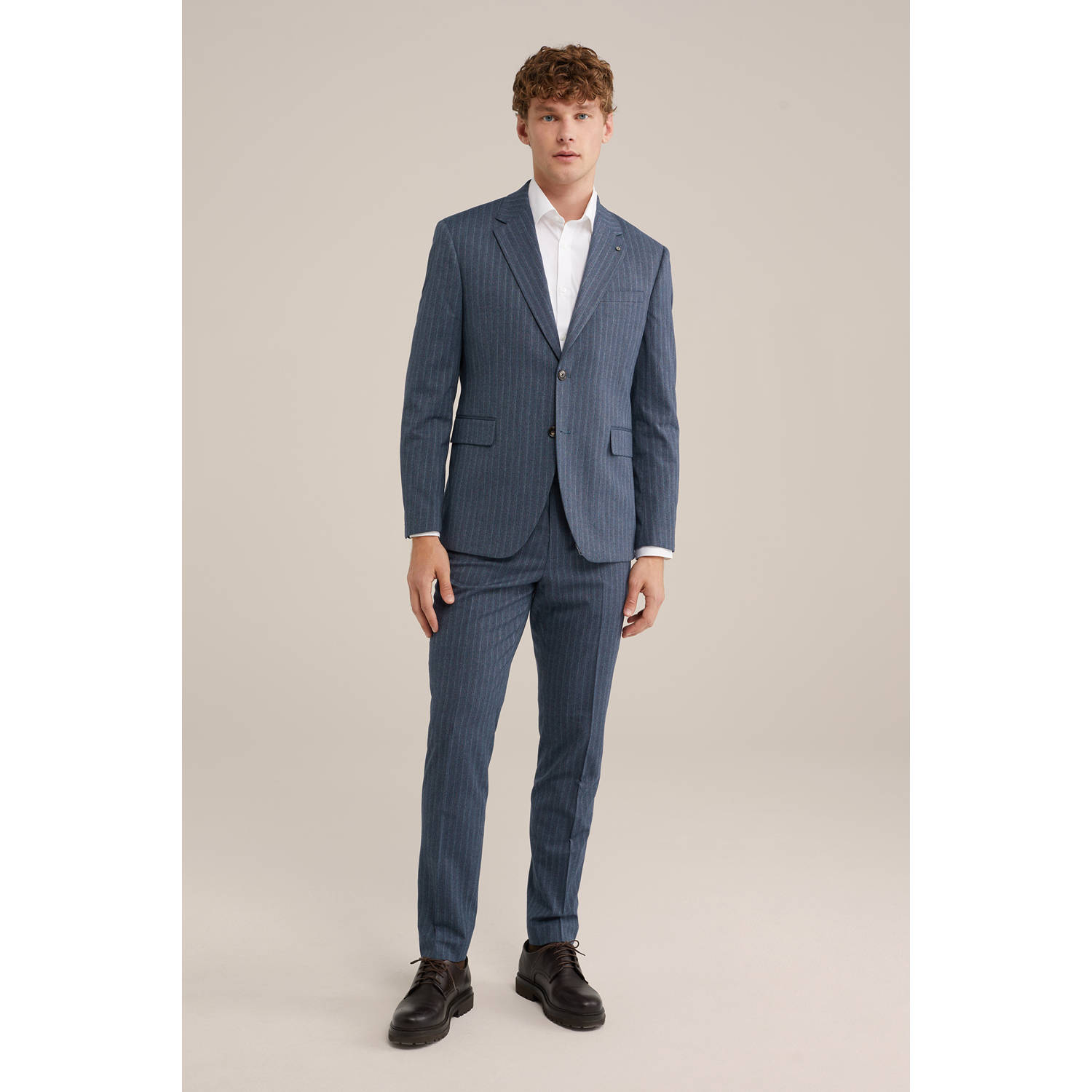 WE Fashion colbert grijsblauw