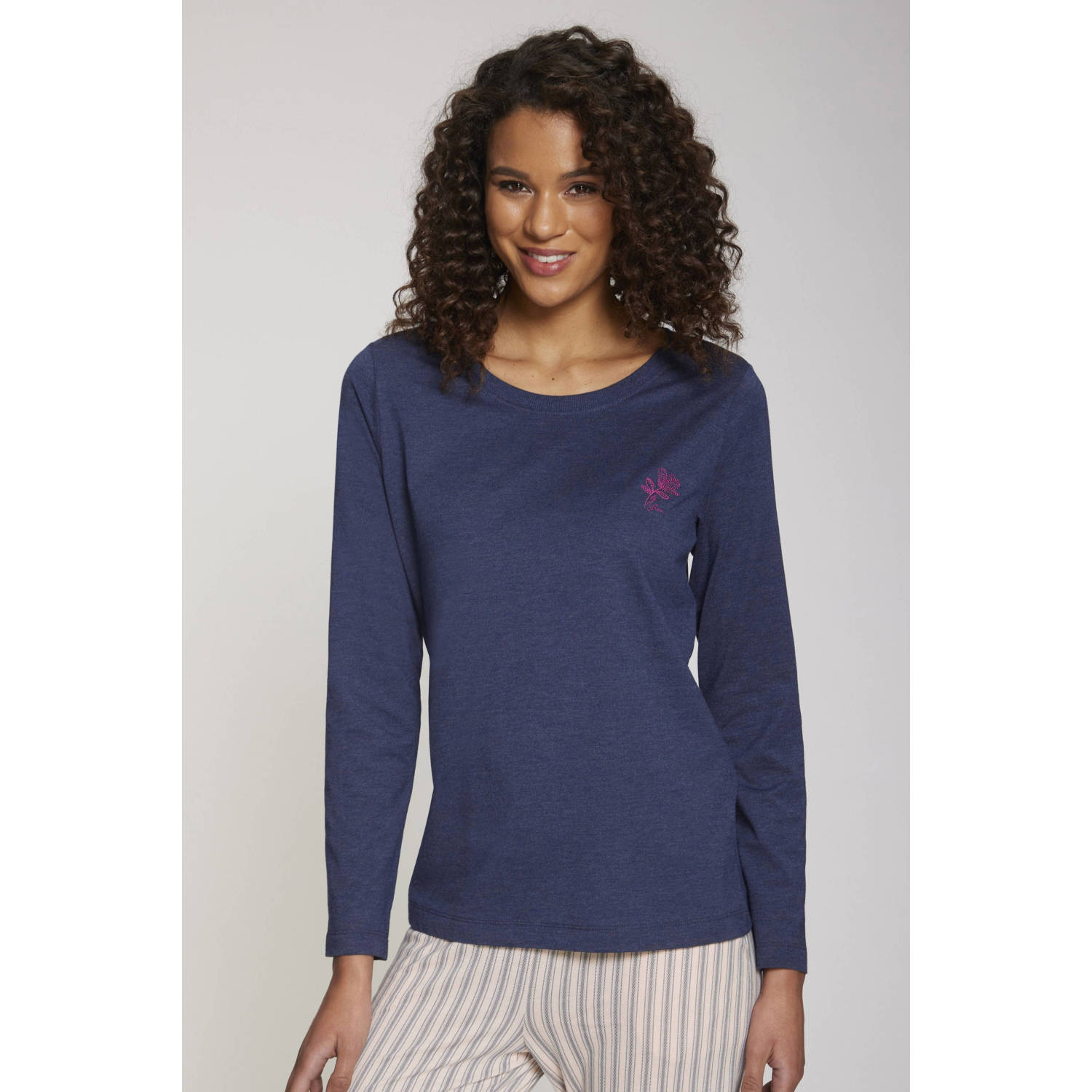 s.Oliver pyjamatop donkerblauw
