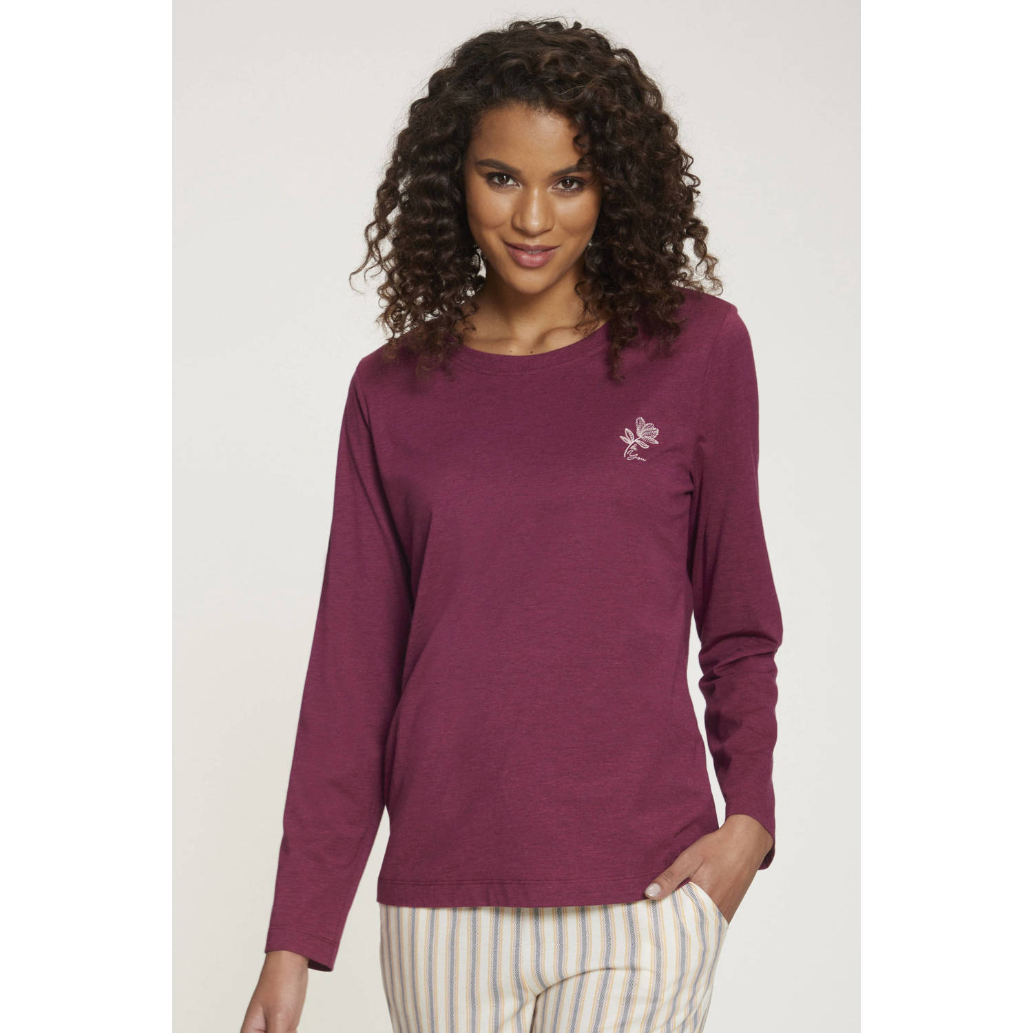 S.Oliver pyjamatop donkerrood