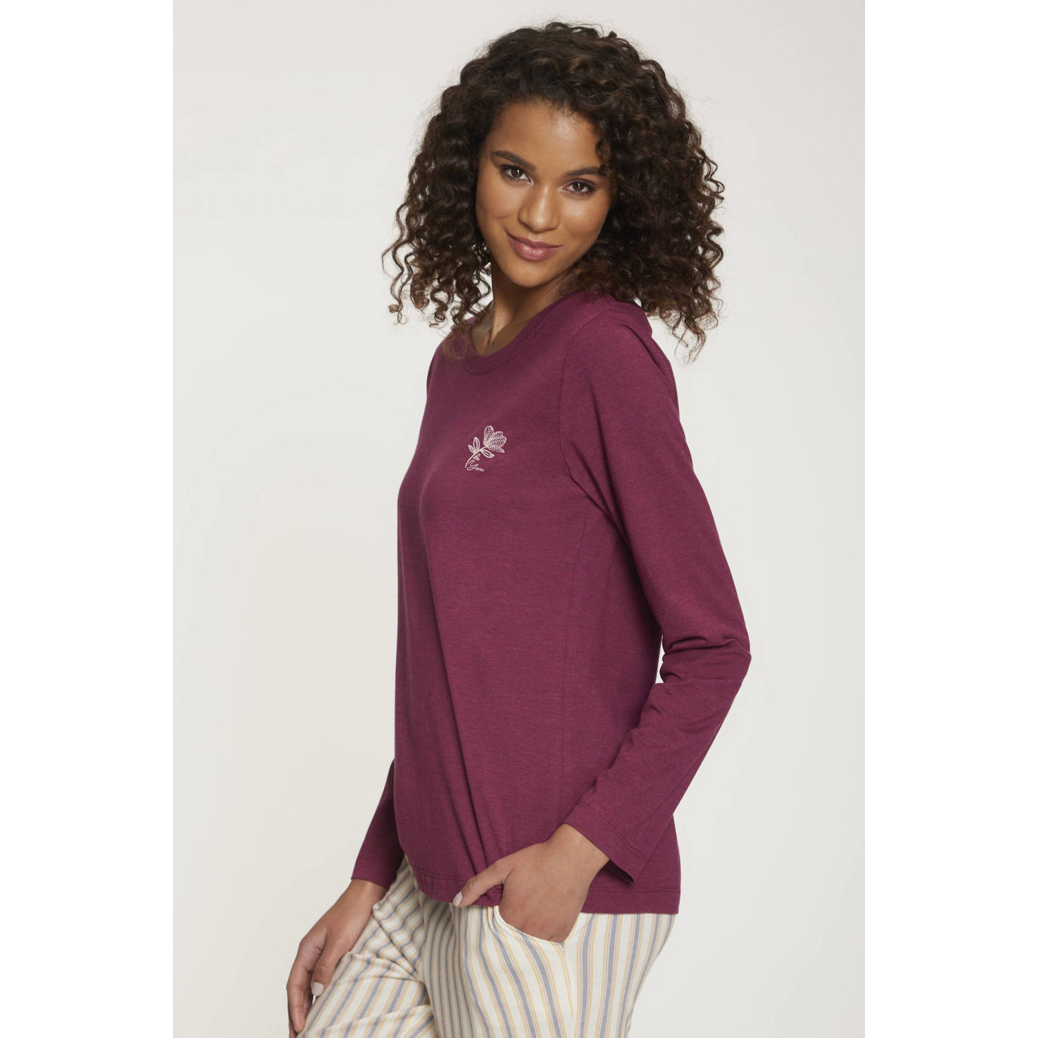 s.Oliver pyjamatop donkerrood