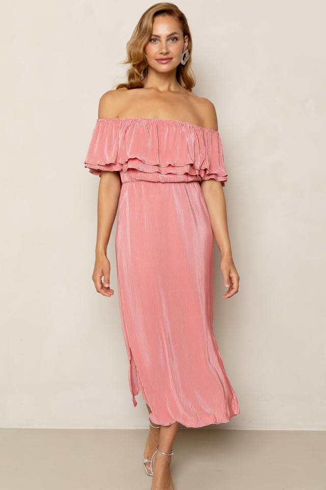 Freebird zomerjurk koraalrood wehkamp