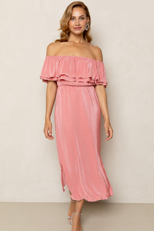 Freebird zomerjurk koraalrood wehkamp