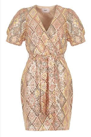 zomerjurk oranje/champagne