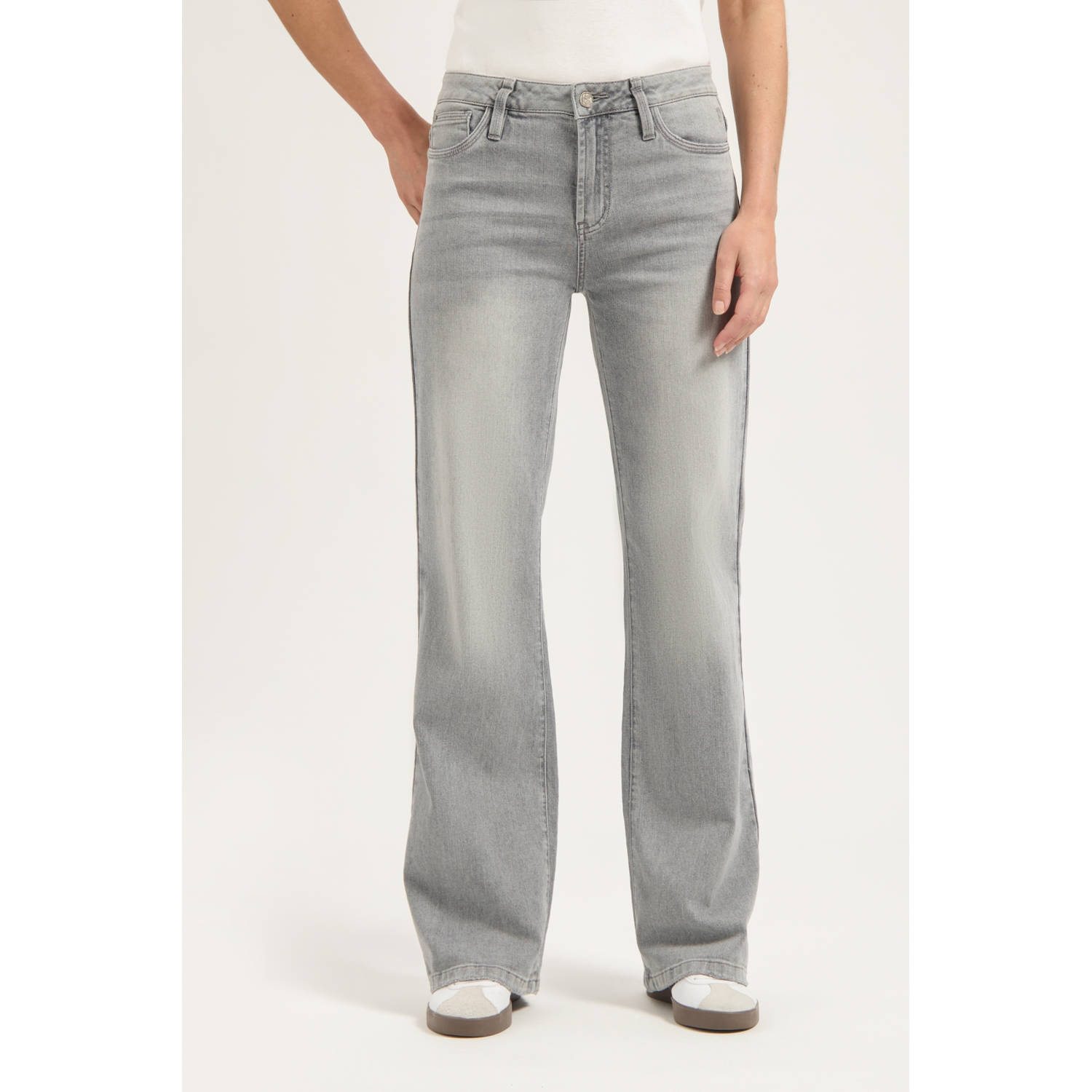 Florez high waist grey denim