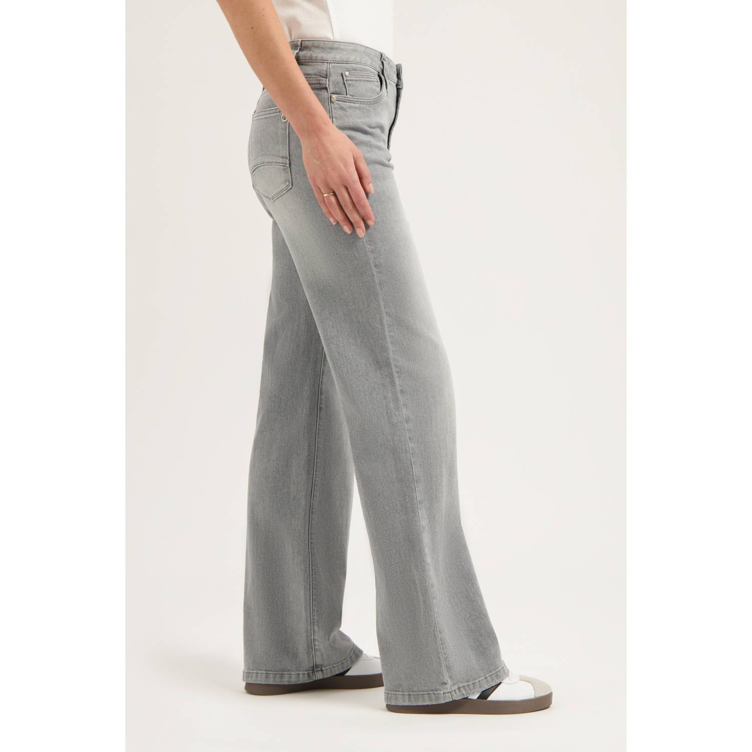 Florez high waist grey denim