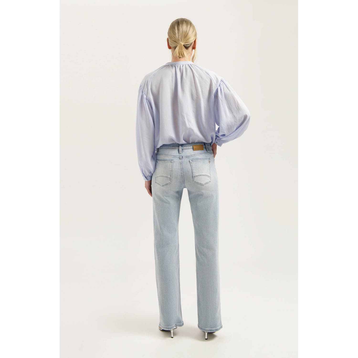 Florez waist light blue denim