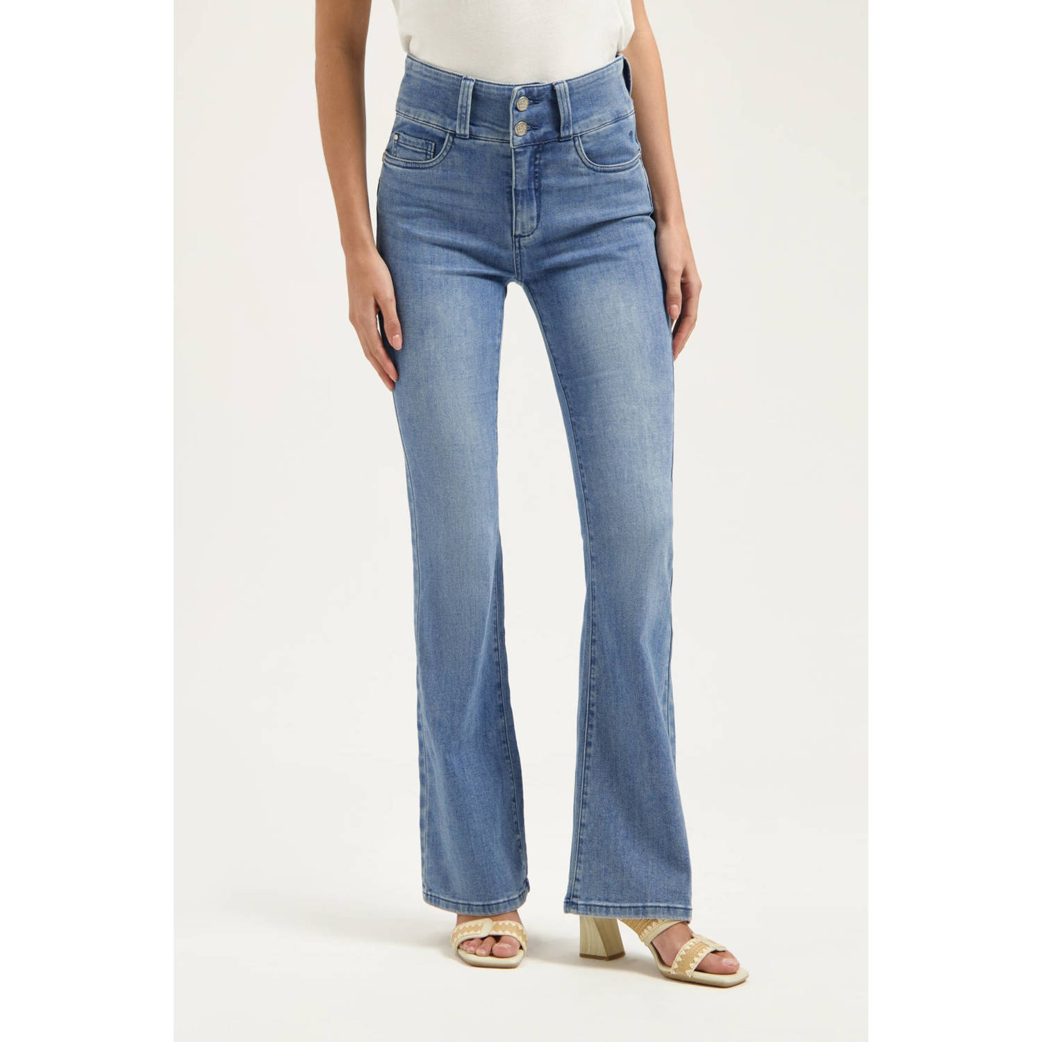 Florez flared jeans medium blue denim