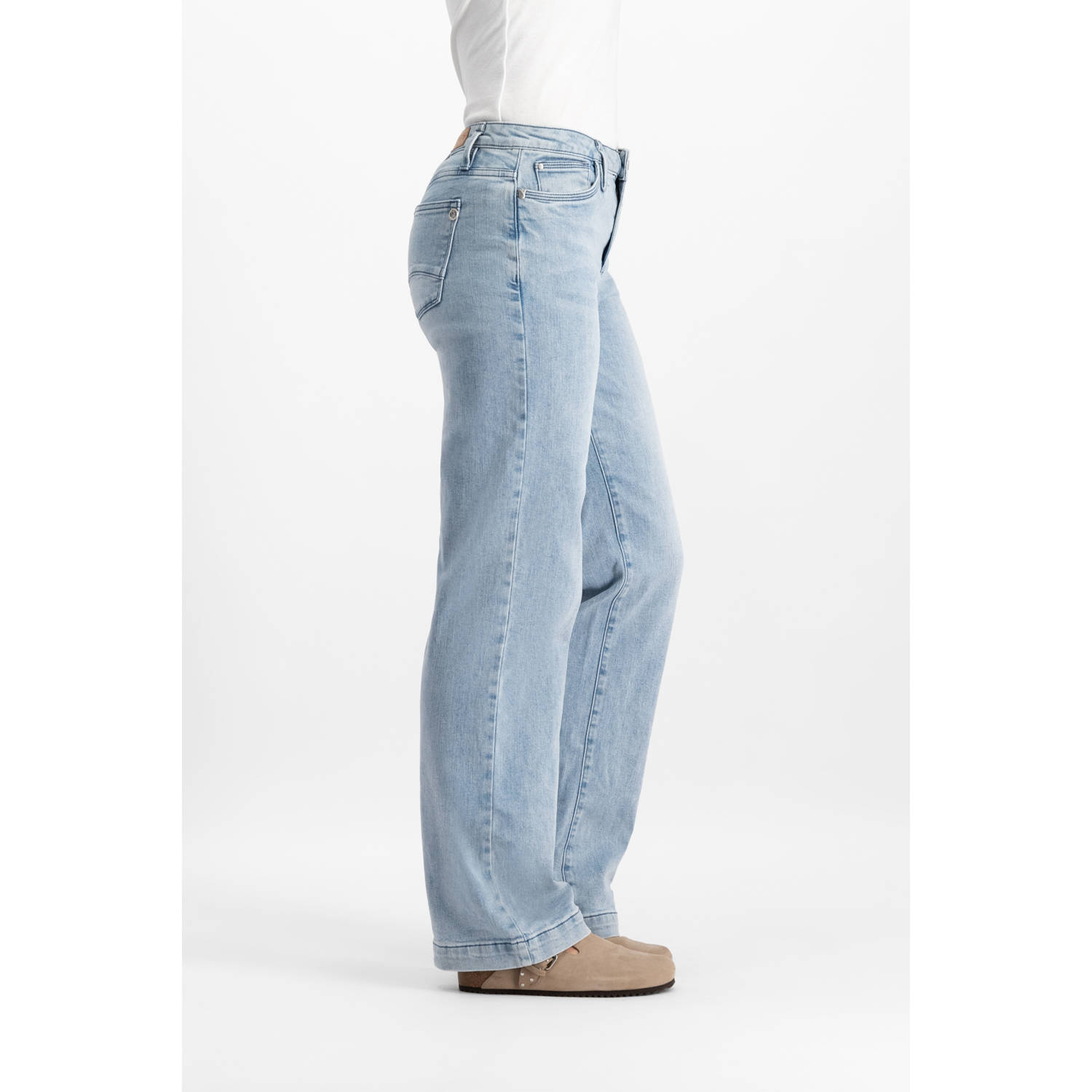 Florez high waist light blue denim