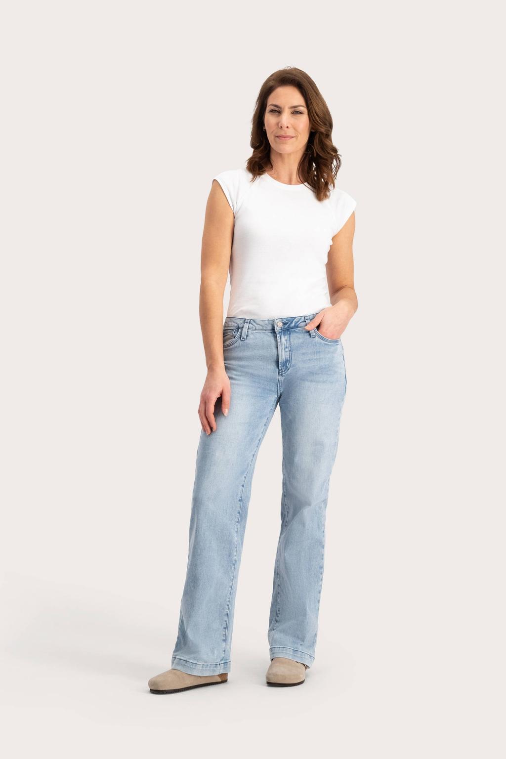 Florez high waist light blue denim