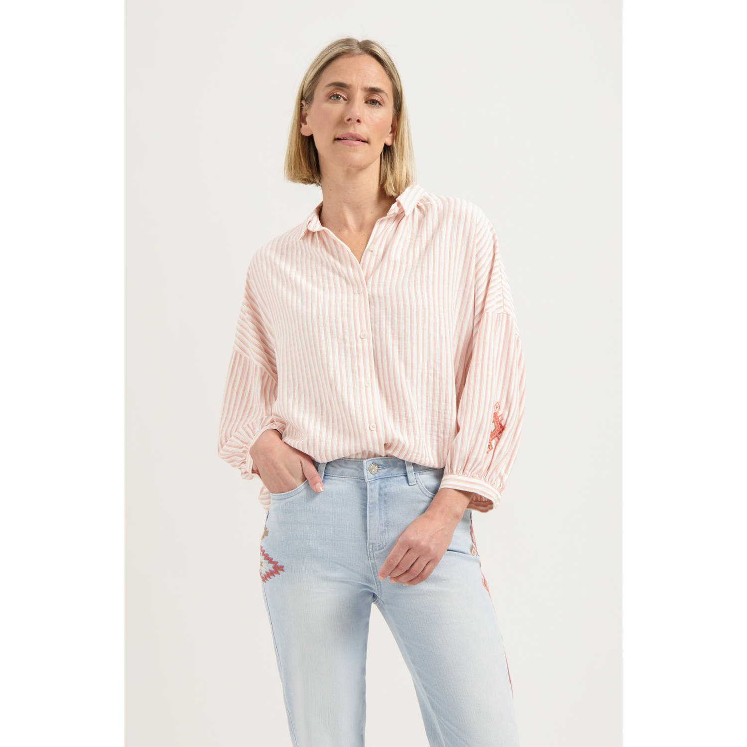 Florez blouse oranje
