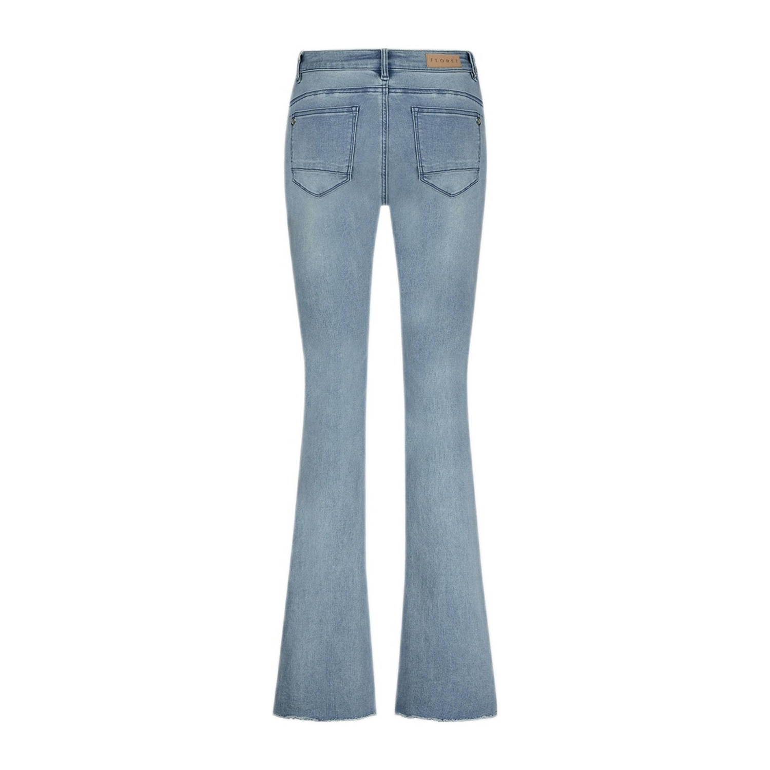 Florez high waist flared jeans light blue denim