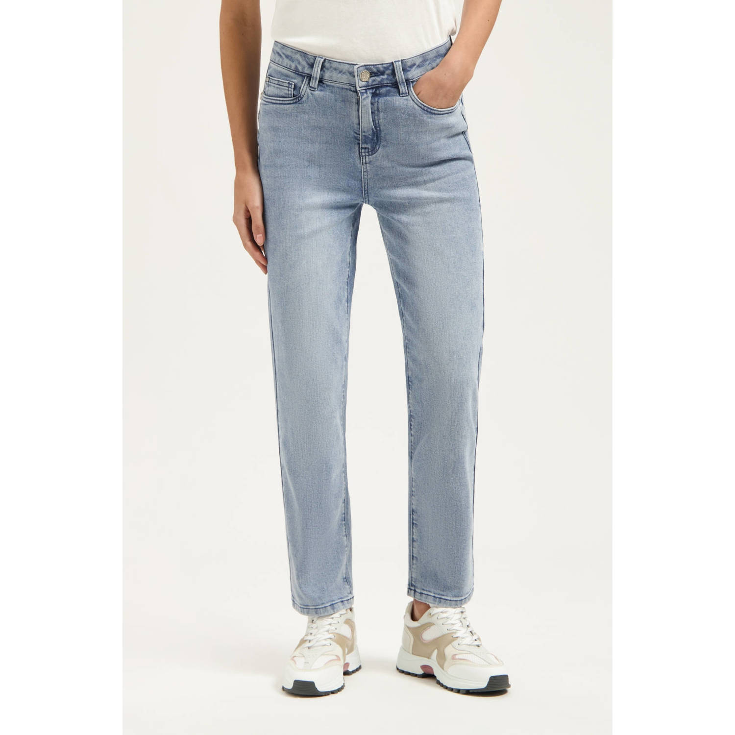 Florez high waist light blue denim