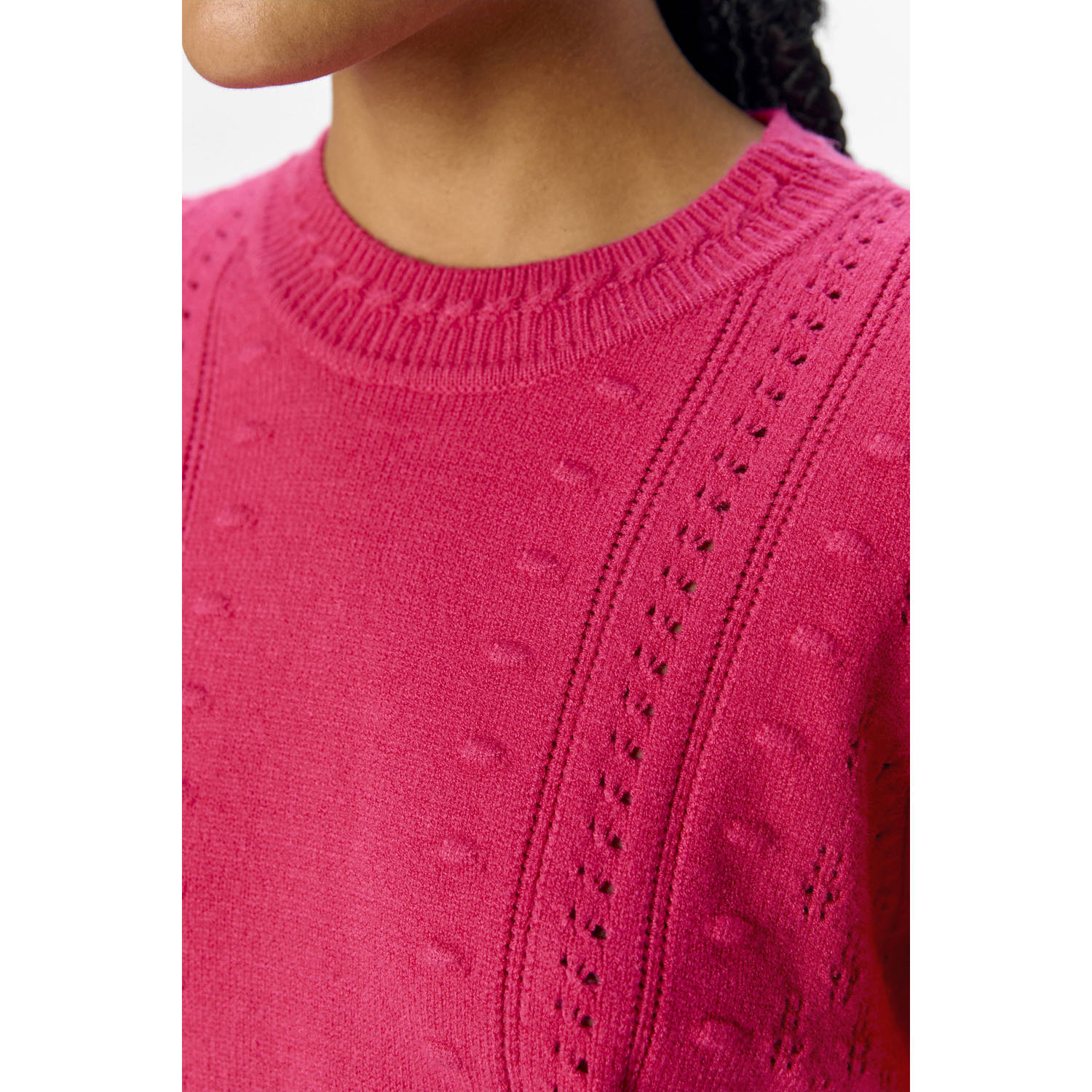 OBJECT gebreide trui roze