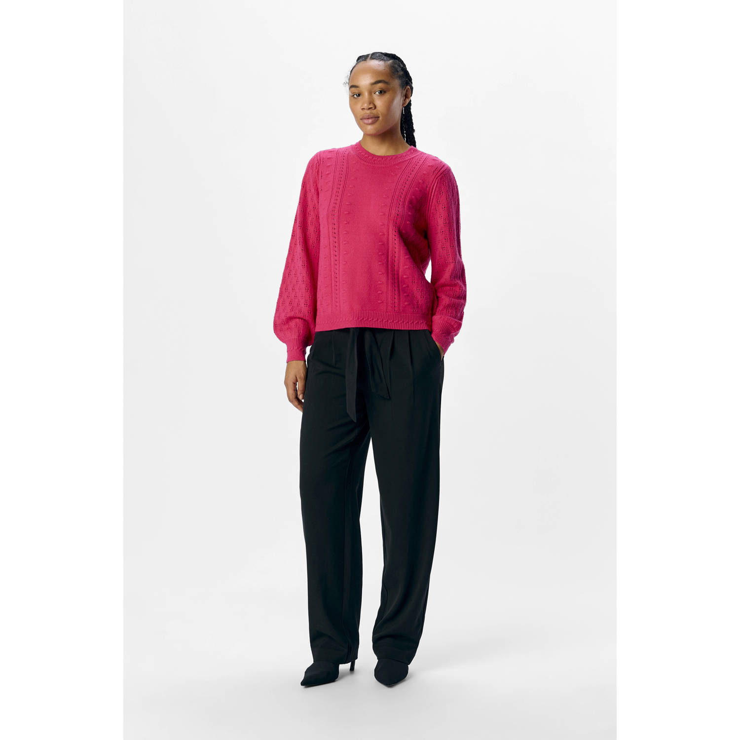 OBJECT gebreide trui roze