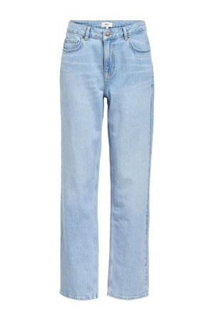 regular waist light blue denim