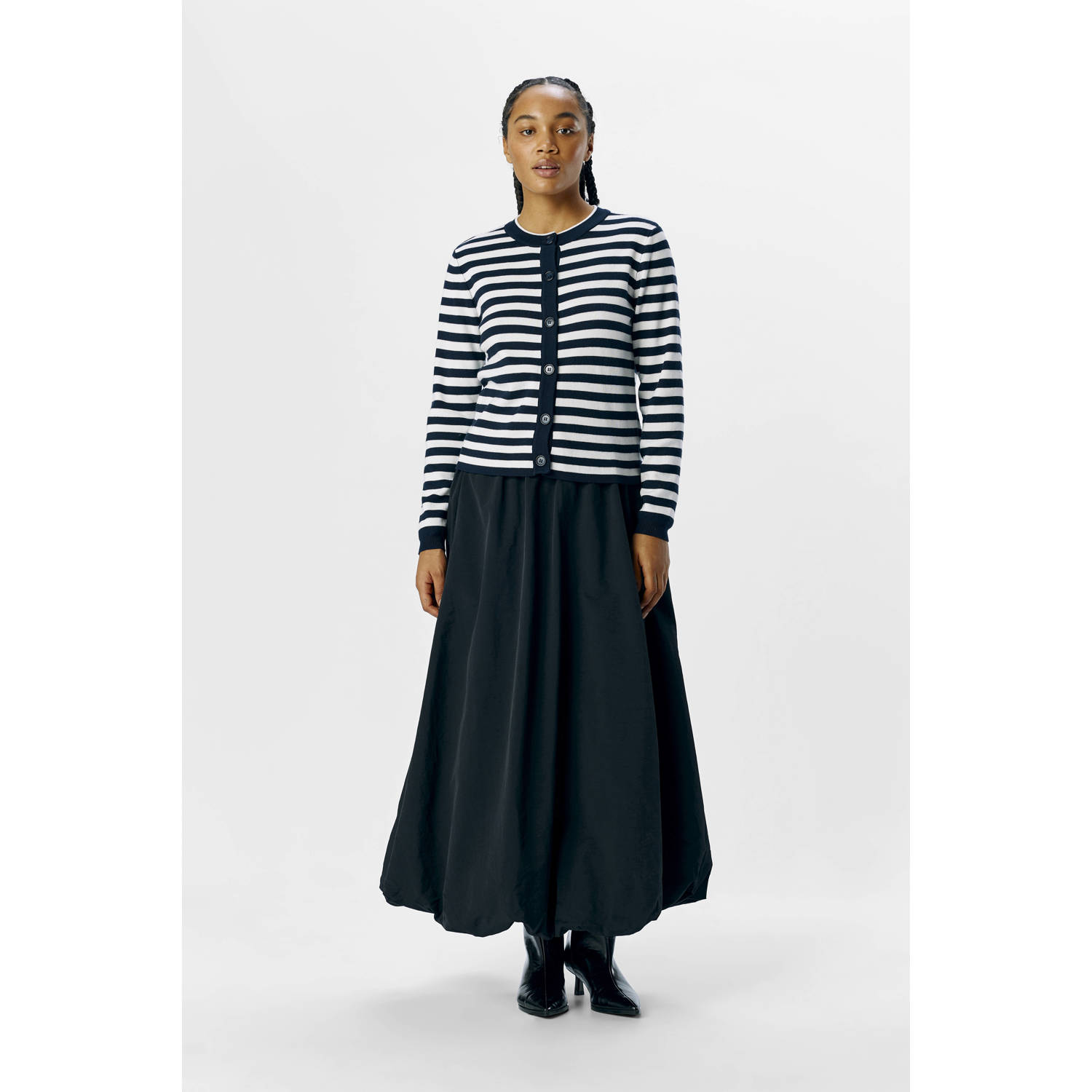 OBJECT gebreid vest marine wit