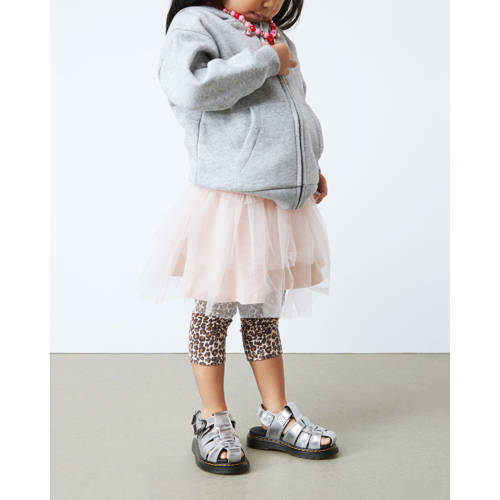 Dr. Martens Caarys T leren sandalen Silver Metallic Patent Lamper afbeelding