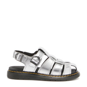 Caarys J leren sandalen Silver Metallic Patent Lamper