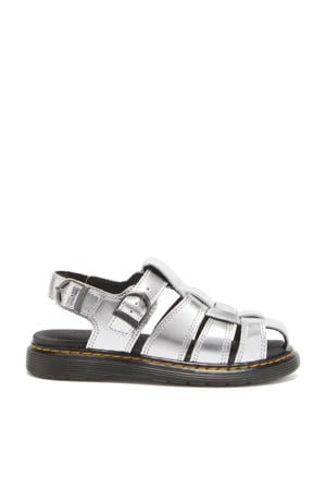 Caarys J leren sandalen Silver Metallic Patent Lamper