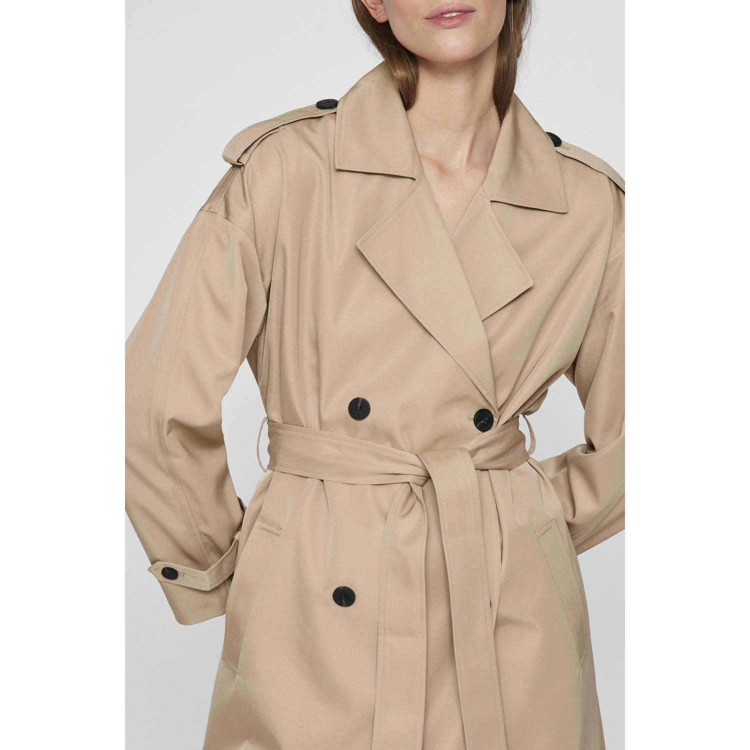 VILA trenchcoat camel