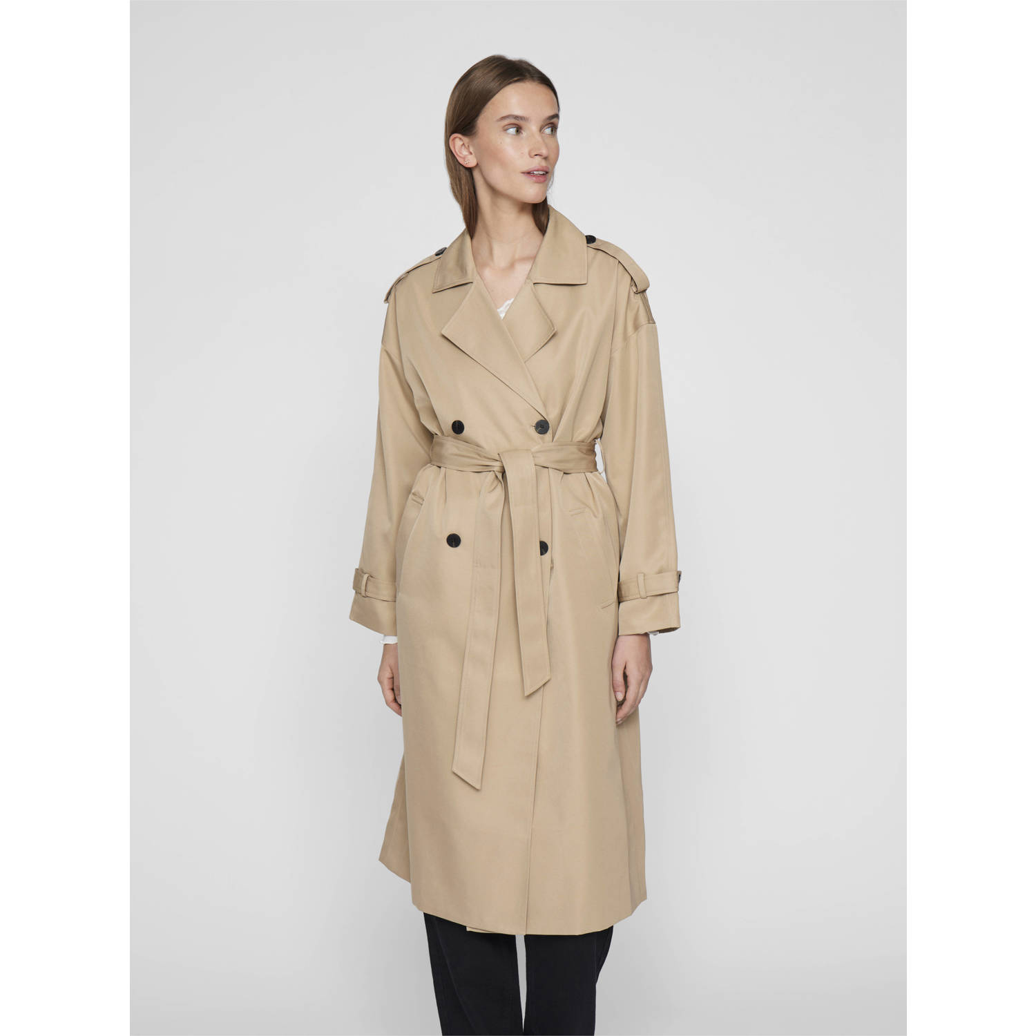 VILA trenchcoat camel