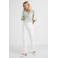 VILA high waist straight fit jeans ecru