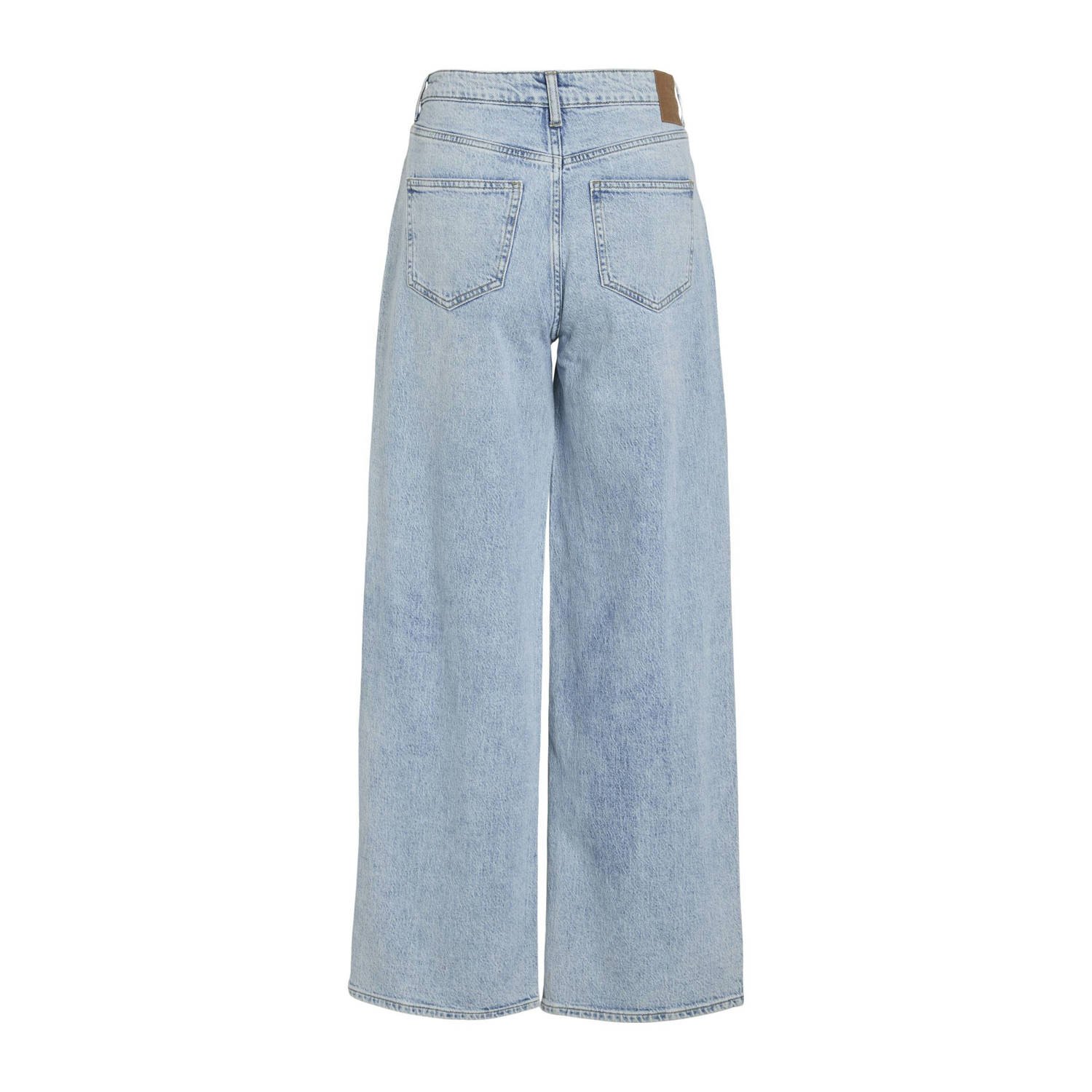 VILA high waist wide leg jeans light blue