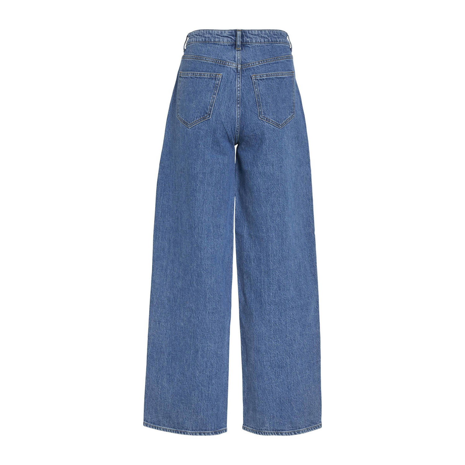 VILA high waist wide leg jeans medium blue