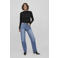 VILA high waist straight fit jeans medium blue denim