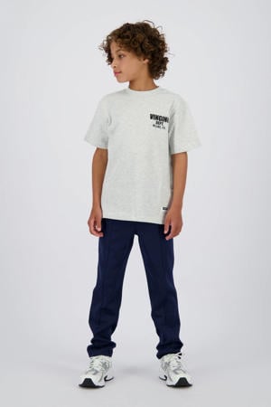 straight sweatpants donkerblauw