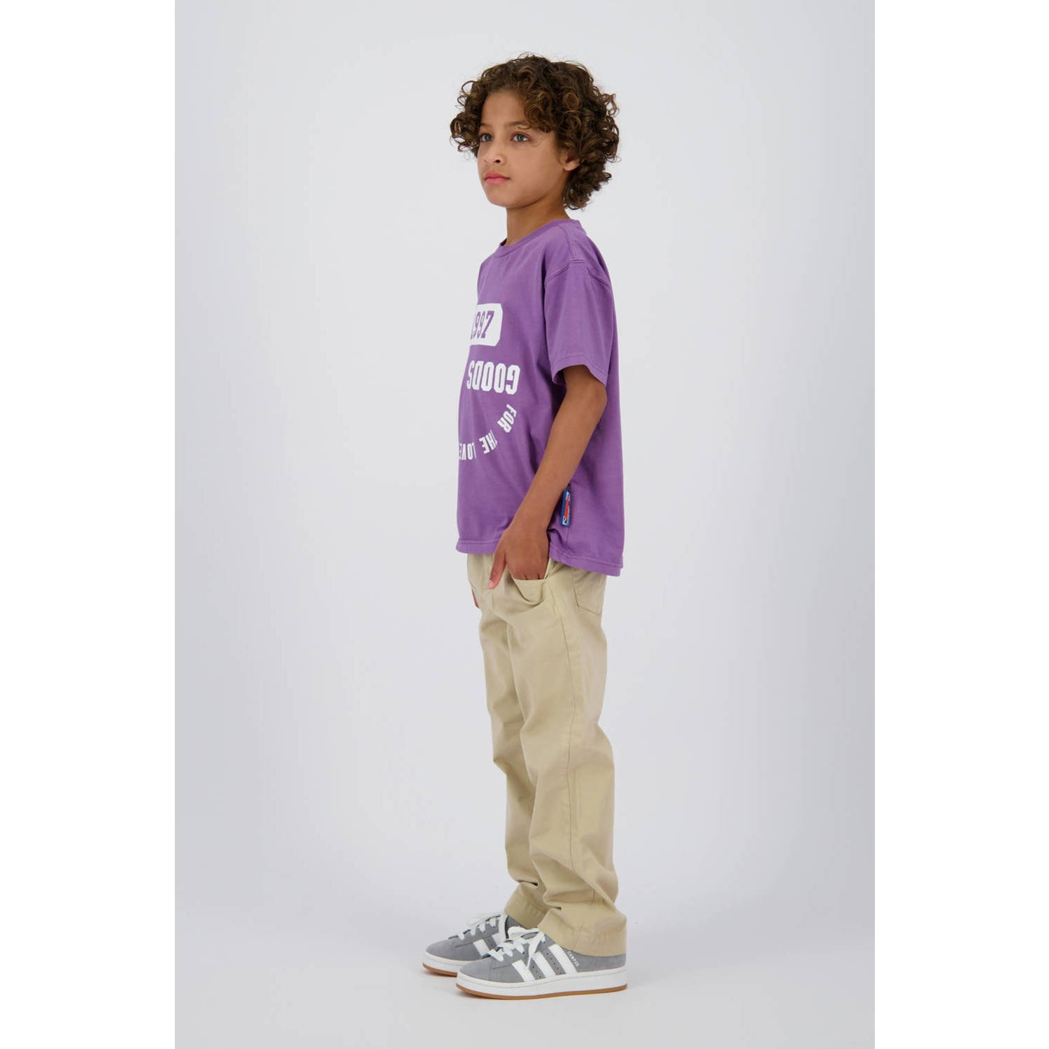 Vingino straight casual broek zand