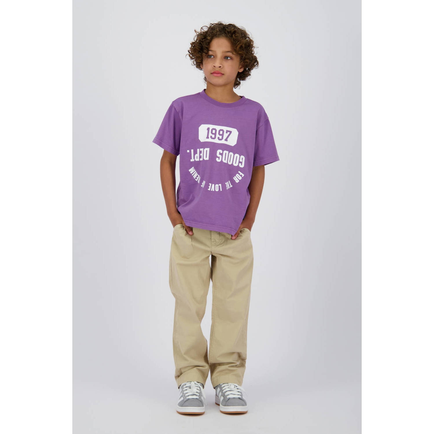 Vingino straight casual broek zand