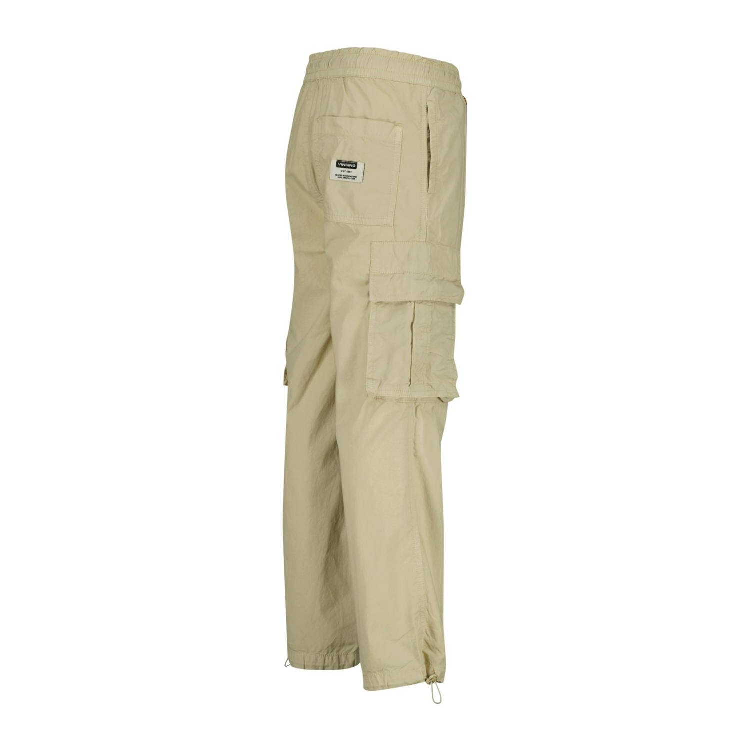 Vingino straight cargo broek beige