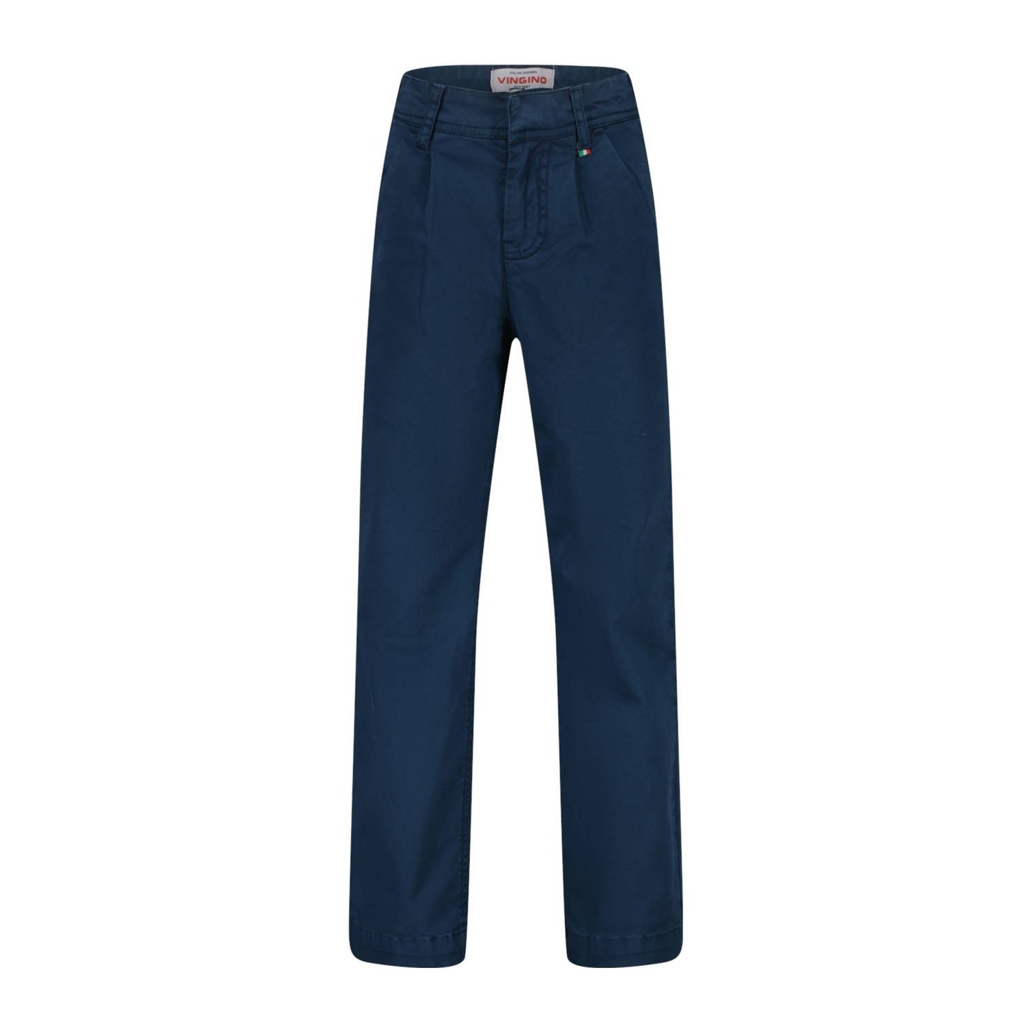 Vingino straight casual broek donkerblauw