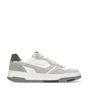 Coppa  leren sneakers grijs/wit