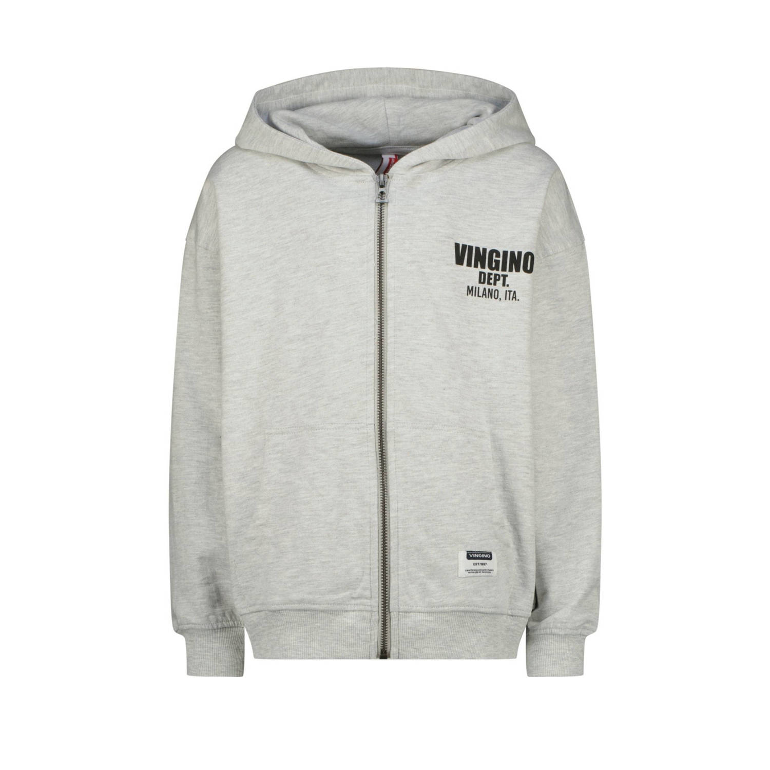 Vingino sweatvest grijs melange