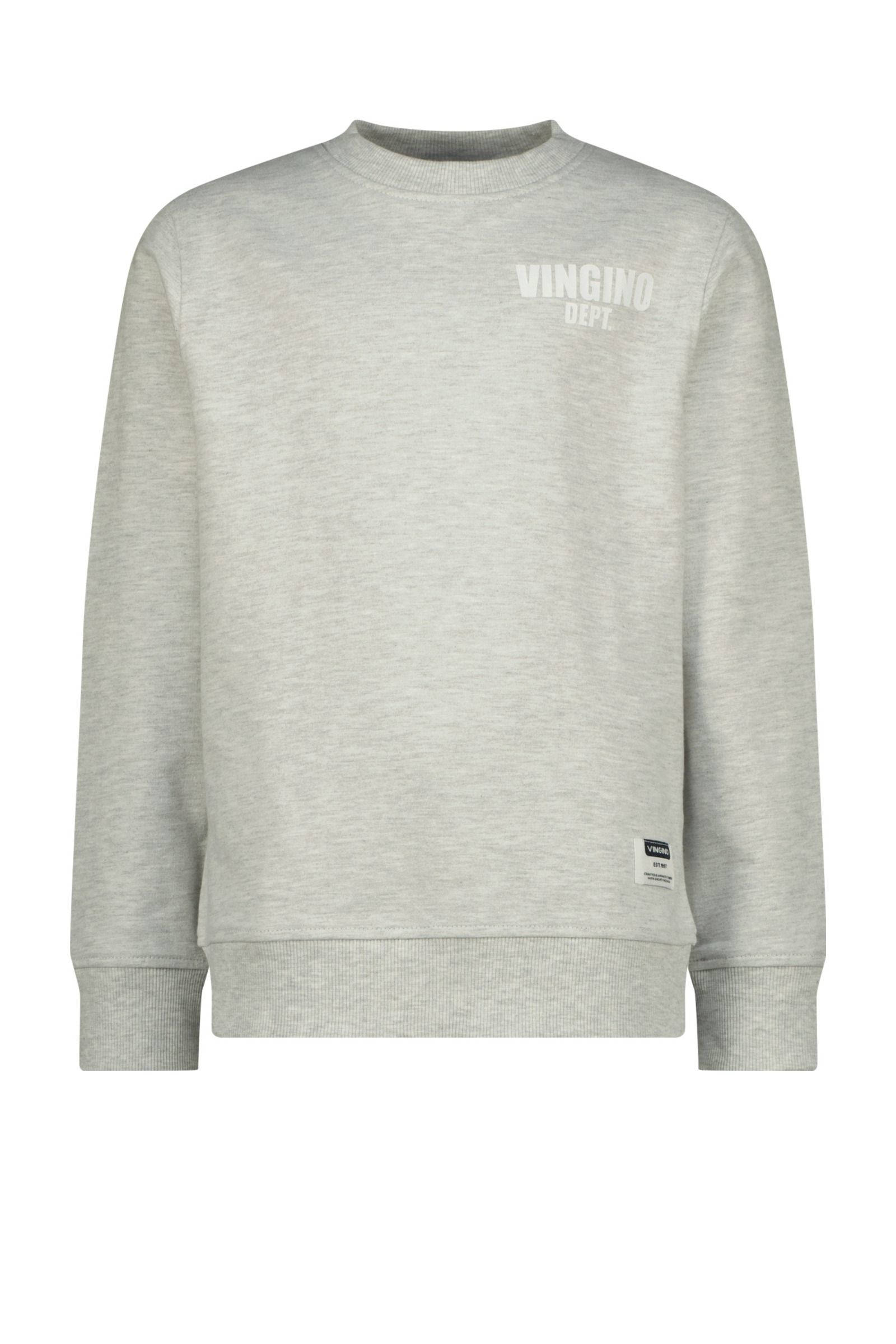Vingino hoodie met logo armygroen/donkerrood