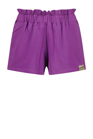 relaxed paperbag short paars