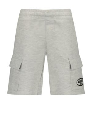 relaxed sweatshort grijs melange