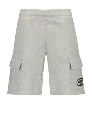 relaxed sweatshort grijs melange
