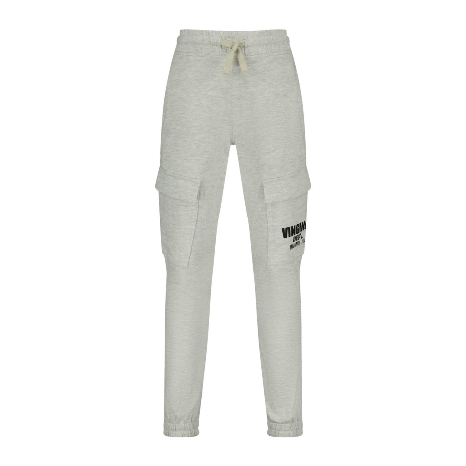 Vingino regular cargo broek grijs melange