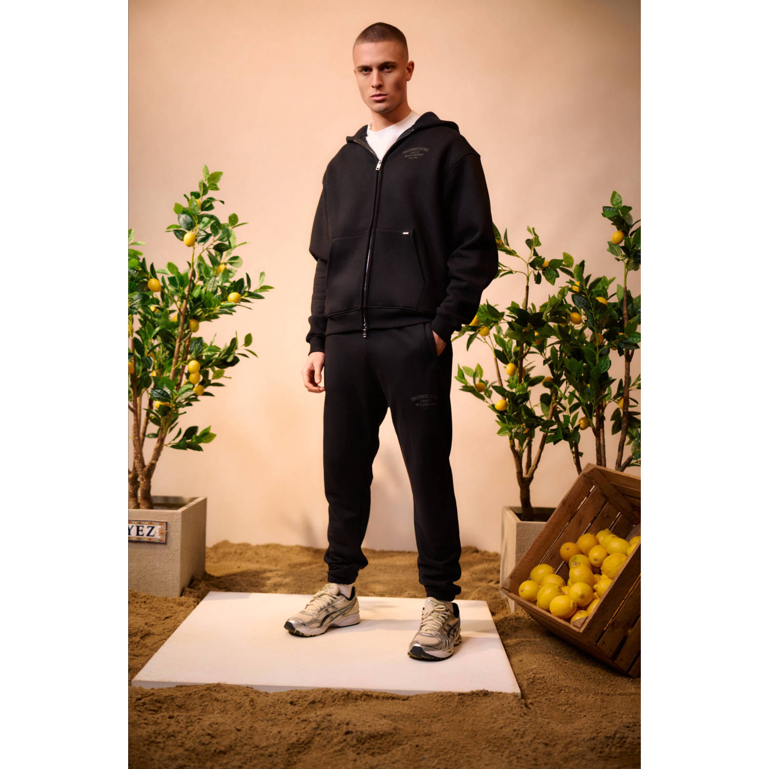 Croyez regular joggingbroek zwart