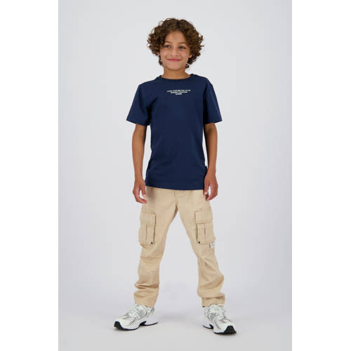 Vingino loose fit cargo broek beige afbeelding