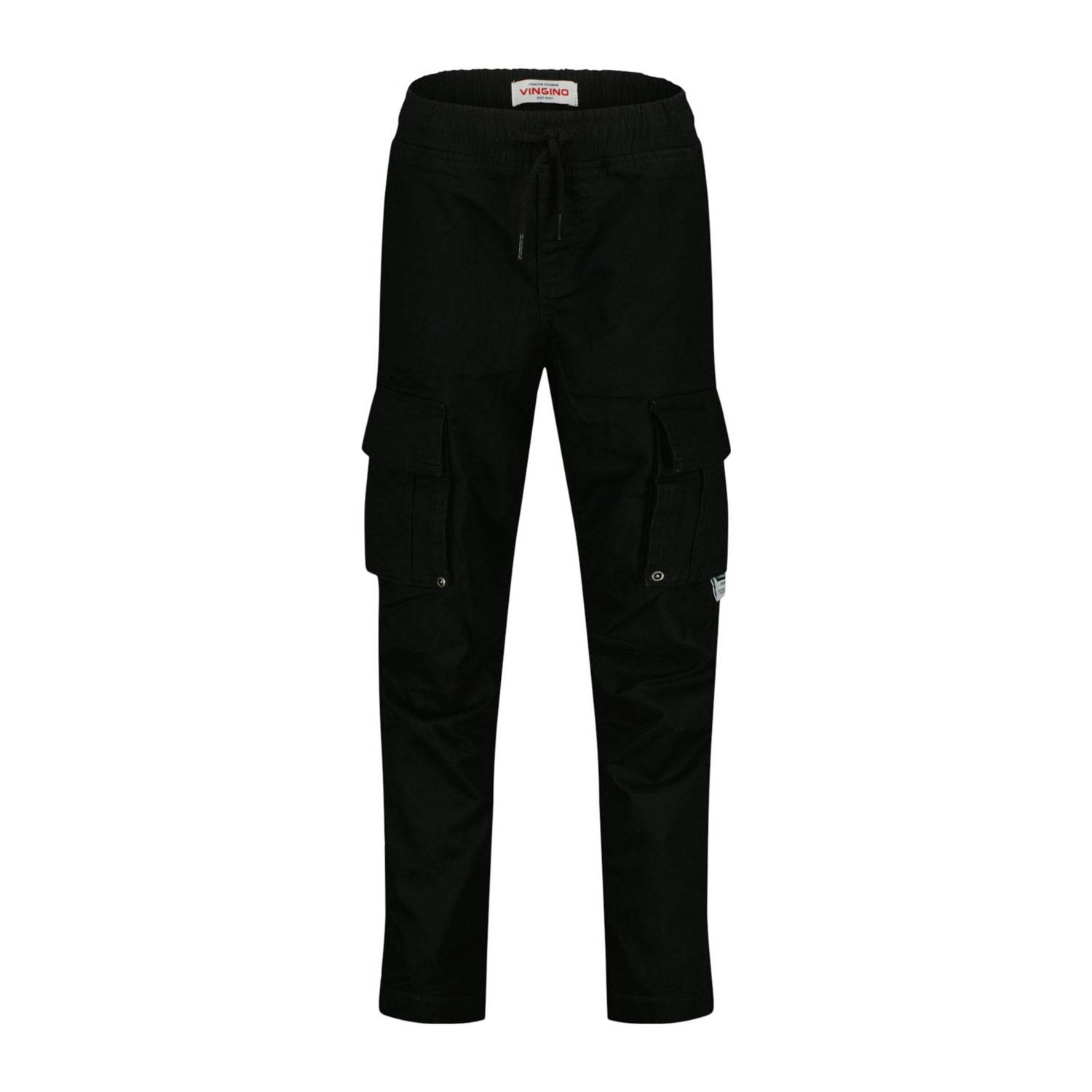 Vingino loose fit cargo jeans zwart