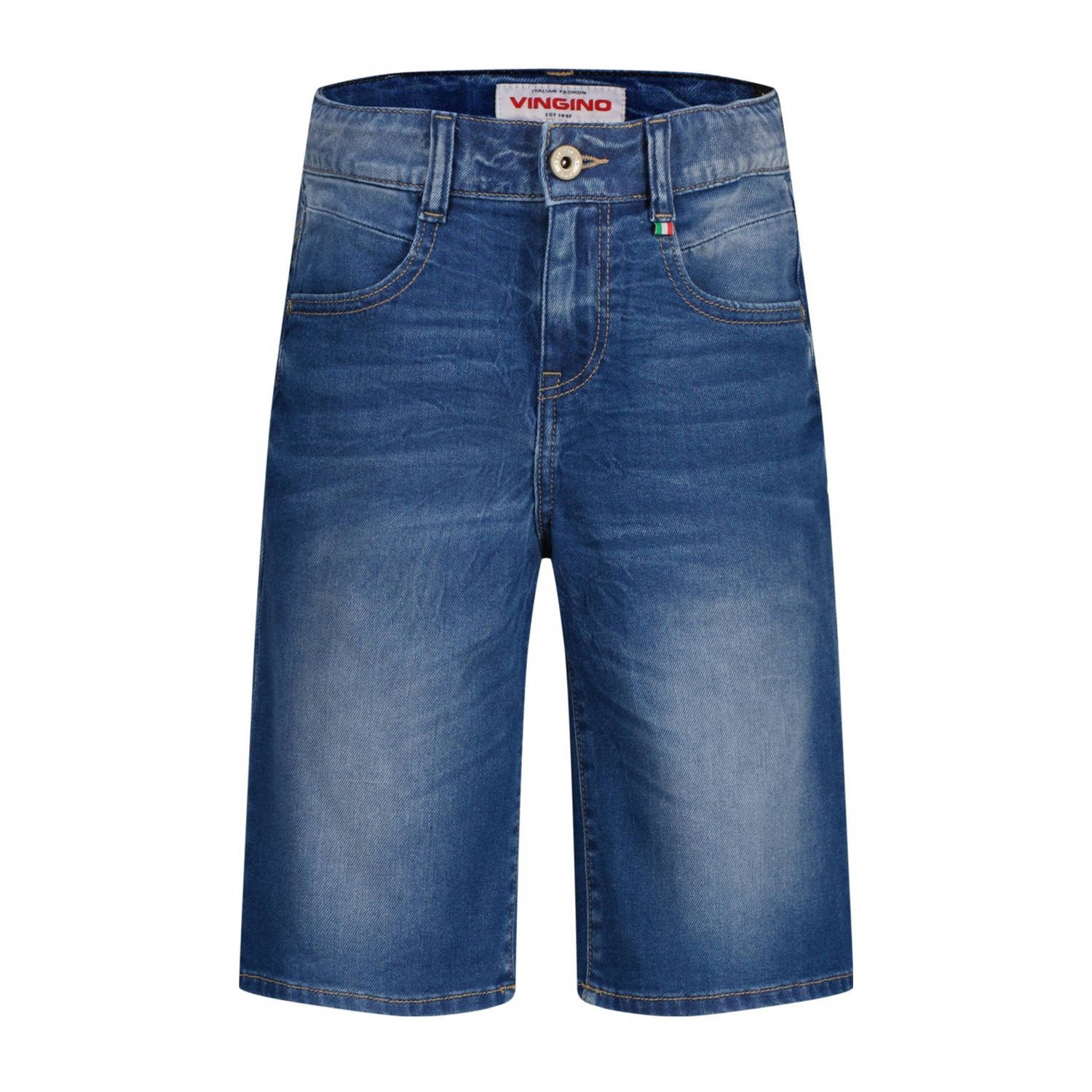Vingino regular denim short medium blue denim