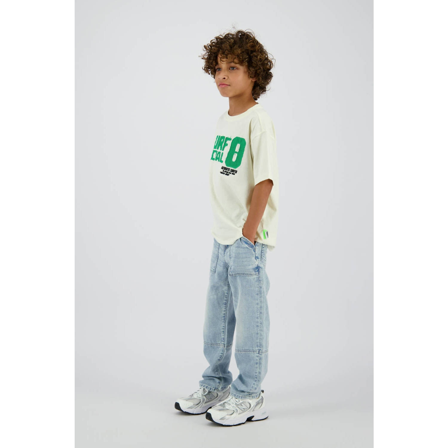 Vingino loose fit jeans light blue denim